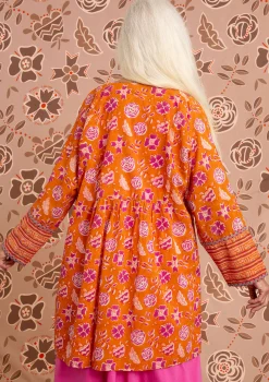 Artistblus Amber I Ekologisk Bomull