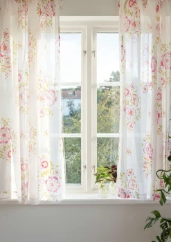 Kort Gardin Desert Bloom I Ekologisk Bomull