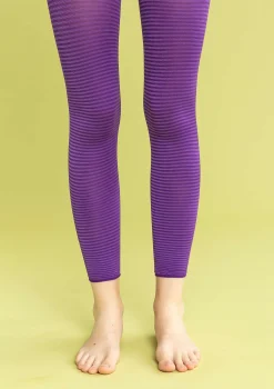 Randig Leggings I återvunnen Polyamid