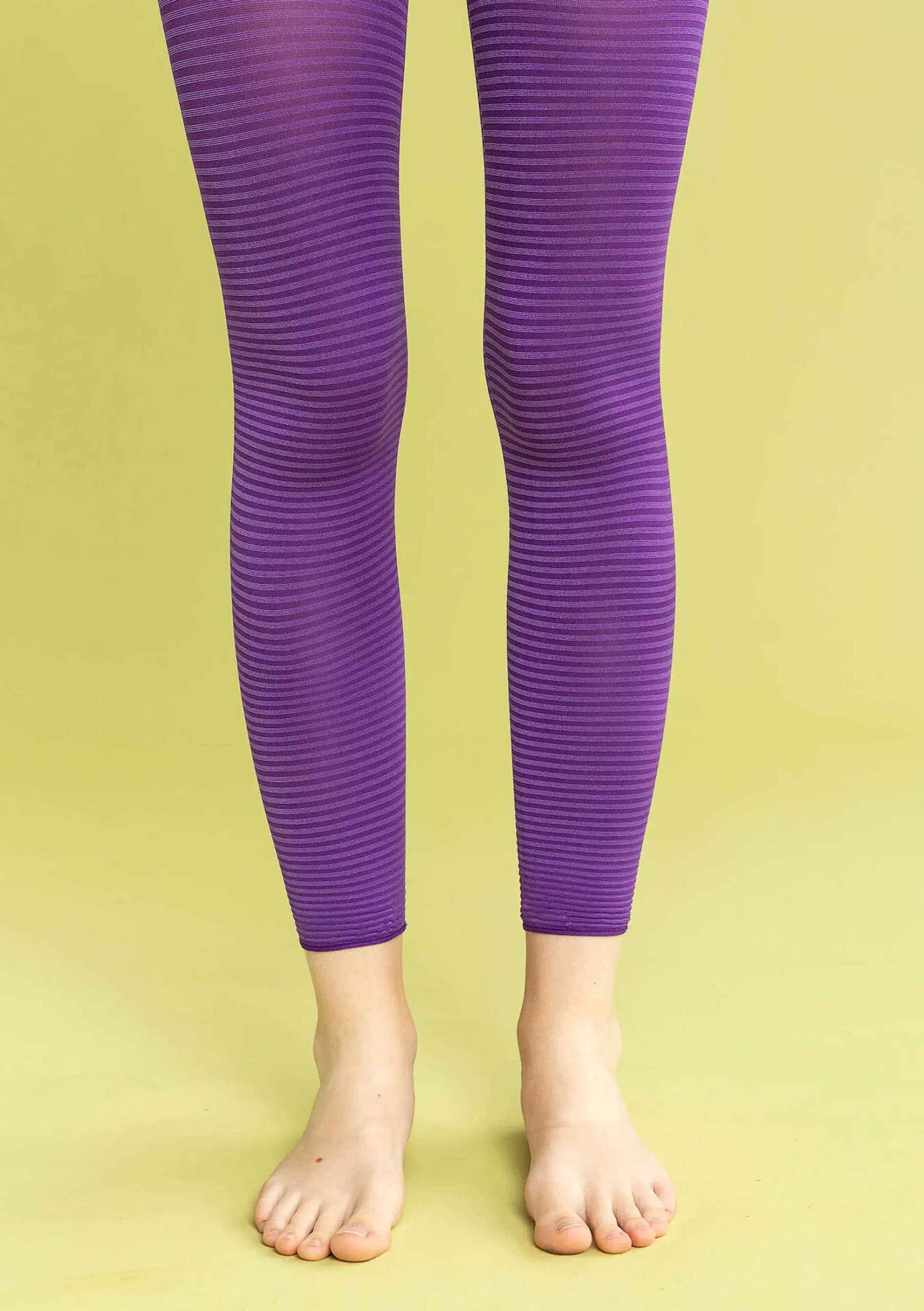 Randig Leggings I återvunnen Polyamid