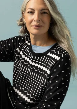 Stickad Tunika Elsie I Ekologisk/återvunnen Bomull