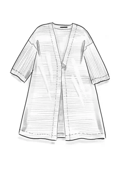 Velourkimono I Ekologisk Bomull/återvunnen Polyester