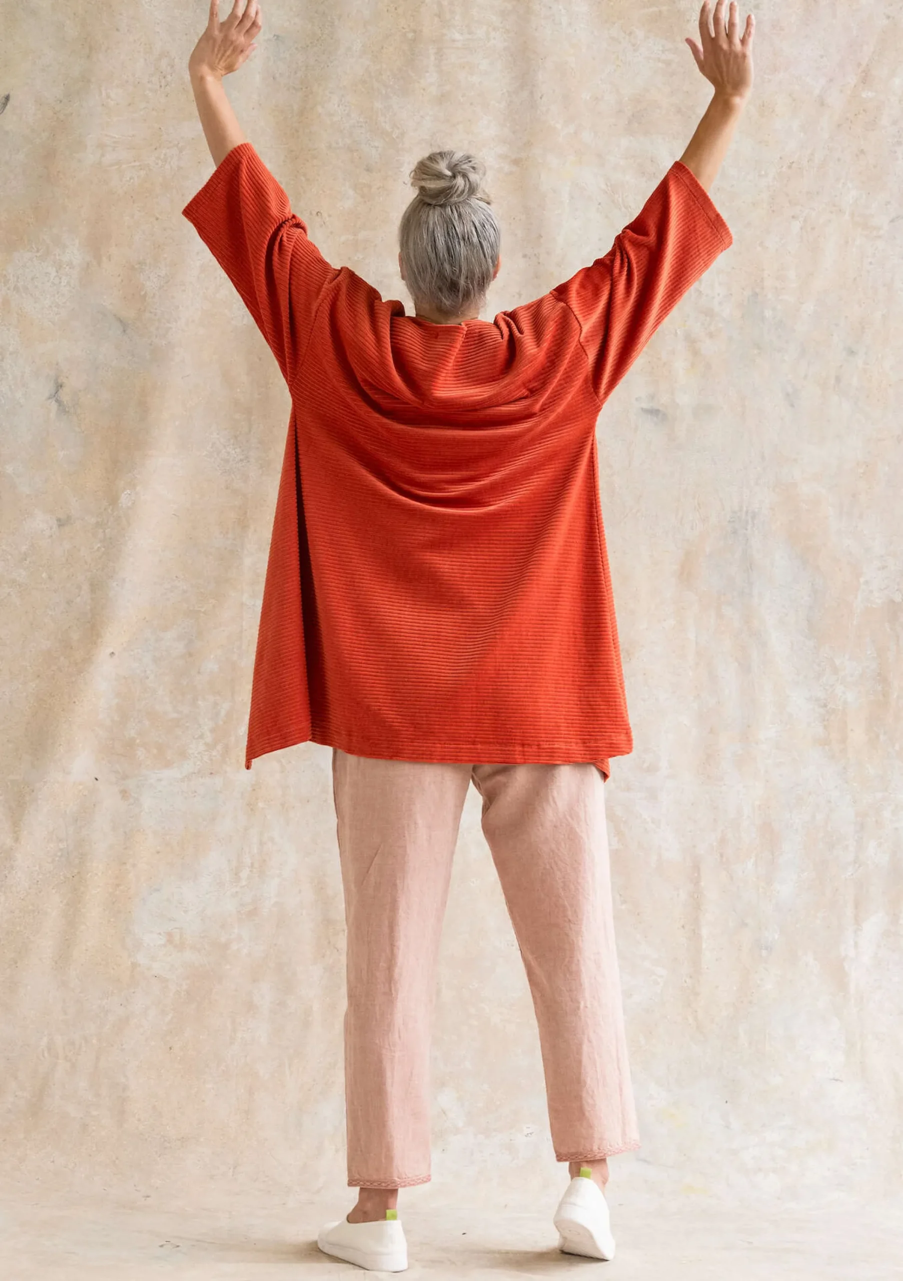 Velourkimono I Ekologisk Bomull/återvunnen Polyester