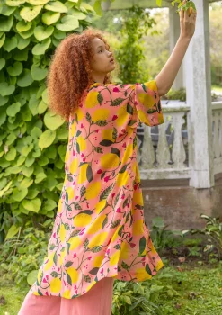 Vävd Kimono Limone I Viskos