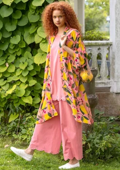 Vävd Kimono Limone I Viskos