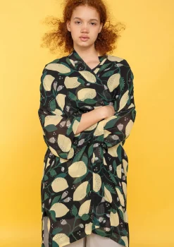 Vävd Kimono Limone I Viskos