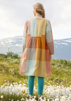 Vävd Klänning Madras I Ekologisk Bomull